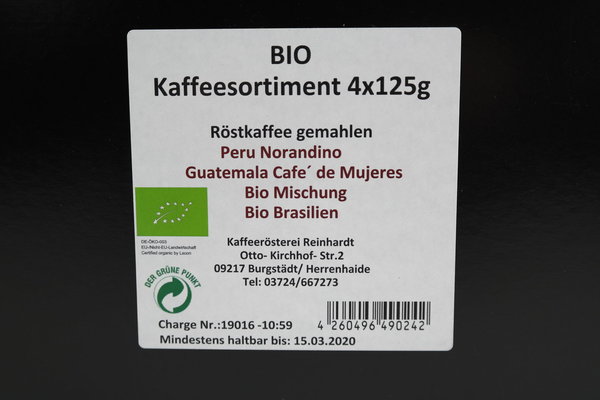 Schmuckkarton gefüllt mit feinsten Edelbohnen - Biomischung